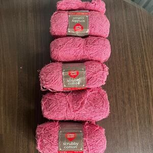 Bundle of Pink  Scrubby Stripes Yarn